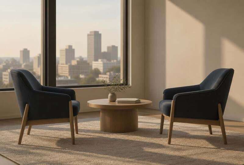 Meeting chairs by a window, a quiet place for a Denver tax consultation